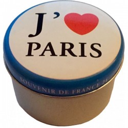 Pack 2 Boîtes Métals de bougies flottantes à l'huile collector j'aime Paris & Notre Dame de Paris